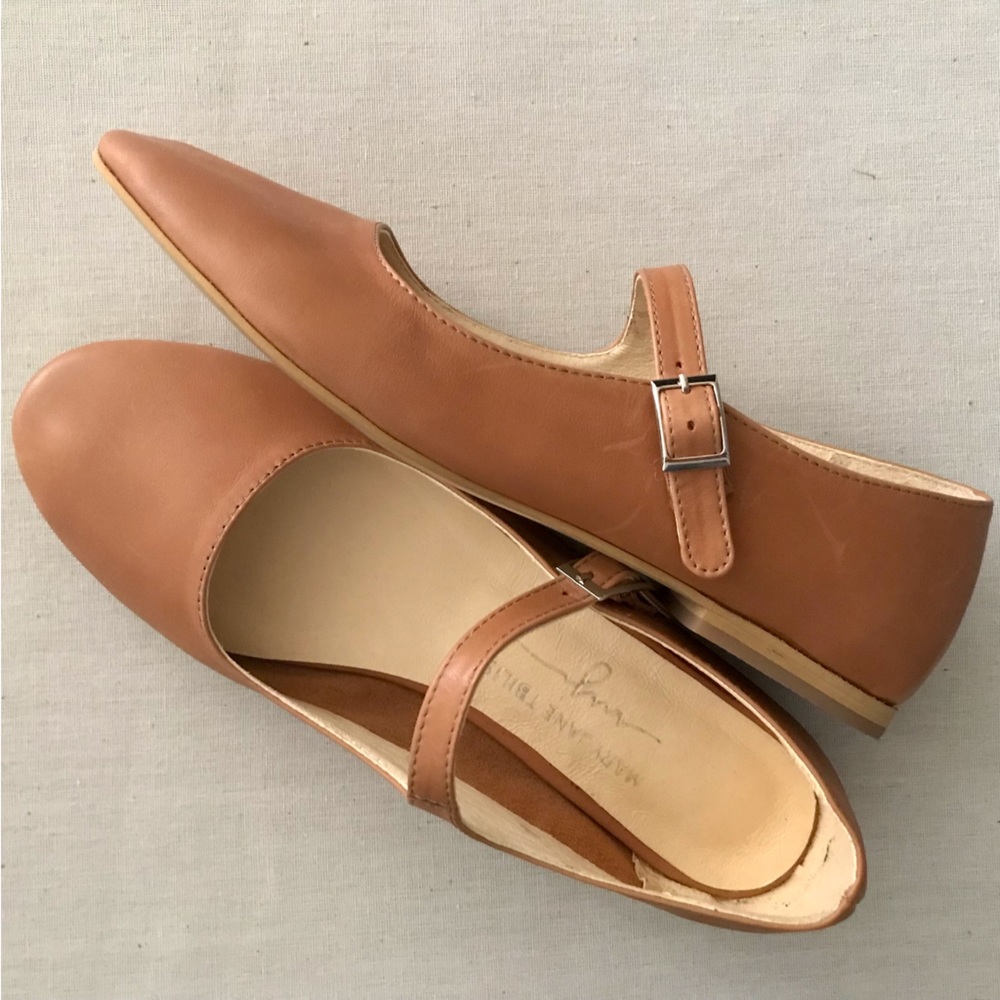 Leather Mary Jane Flats